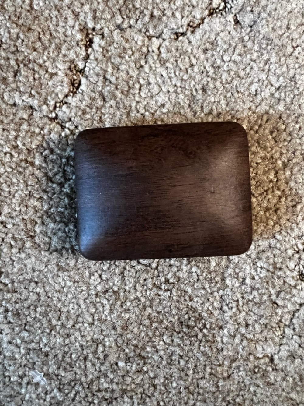 Vintage Tally Hi Rectangular Trinket Box - Dark Brown